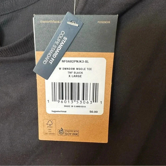 The North Face Women's Dawndream Muscle Tee T-Shirt Tank XL Xtra-large black - Picture 8 of 10